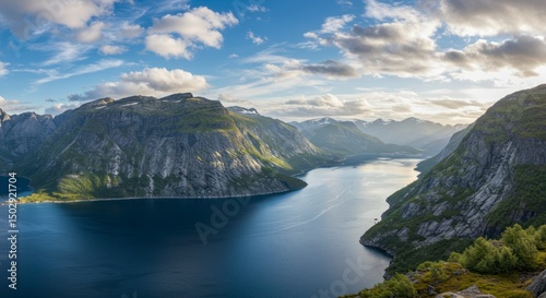 Wallpaper Mural Mountain Lake Landscape View Torontodigital.ca