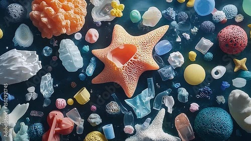 garbage in the sea