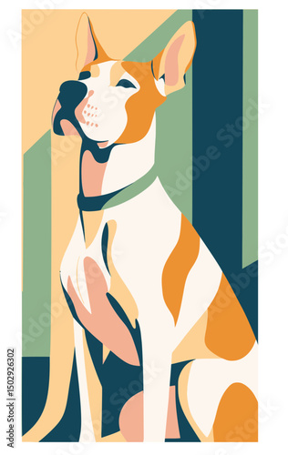 Cute dogs faces illustration in cartoon style. Funny puppies head portraits of different doggy breeds. Happy dog pets face avatars. Flat graphic vector
