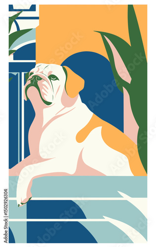 Cute dogs faces illustration in cartoon style. Funny puppies head portraits of different doggy breeds. Happy dog pets face avatars. Flat graphic vector
