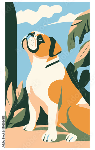 Cute dogs faces illustration in cartoon style. Funny puppies head portraits of different doggy breeds. Happy dog pets face avatars. Flat graphic vector
