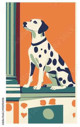 Cute dogs faces illustration in cartoon style. Funny puppies head portraits of different doggy breeds. Happy dog pets face avatars. Flat graphic vector
