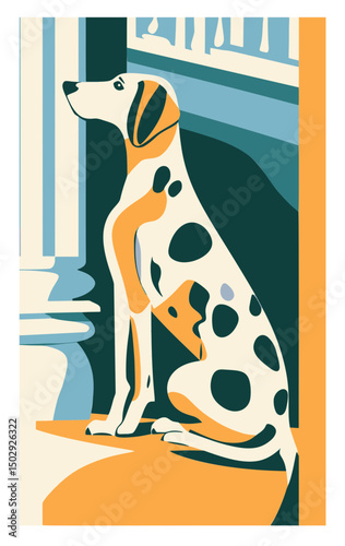 Cute dogs faces illustration in cartoon style. Funny puppies head portraits of different doggy breeds. Happy dog pets face avatars. Flat graphic vector
