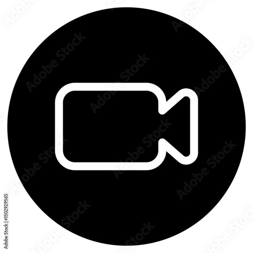 video camera solid icon