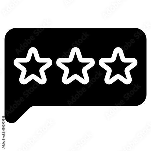 feedback star solid icon 