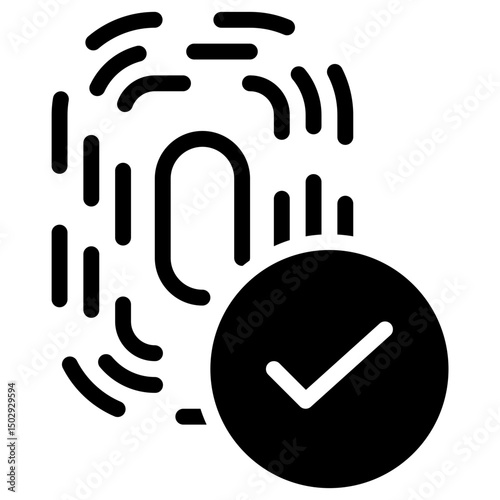 fingerprint scanner solid icon	
