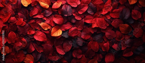 Autumnal Red Leaves photo