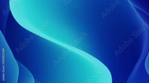 abstract blue wave background with shape template 