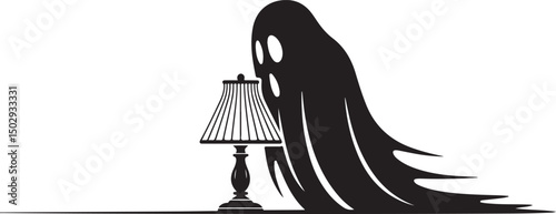 Black Silhouette of a Mummy Lying Down