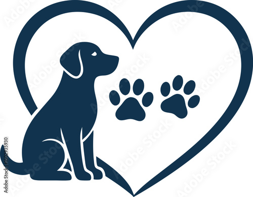 Paw Prints of a Dogs. A Dogs and hard