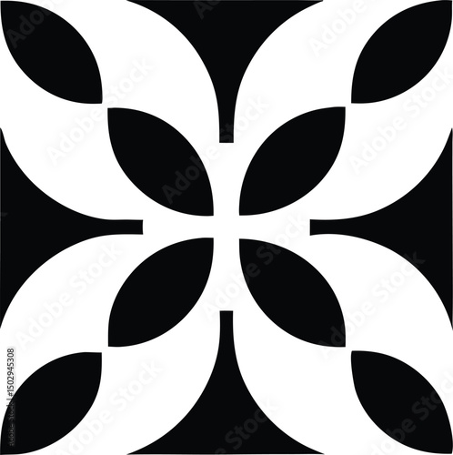 Black silhouette designs representing digital detox and mindfulness themes