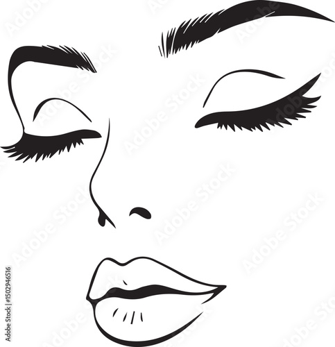 Lips, Lashes & Eyebrows SVG