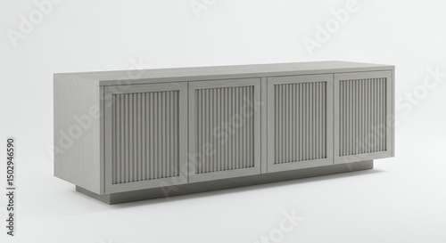 Wallpaper Mural Light gray wooden entertainment center Torontodigital.ca