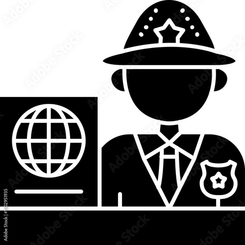 Passport Control Icon