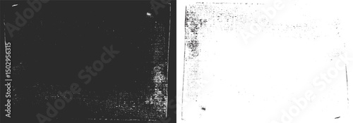 Grunge texture hand-drawn grainy abstract black and white distress background
