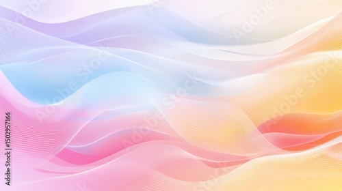 Pastel Wave Abstract Background Design