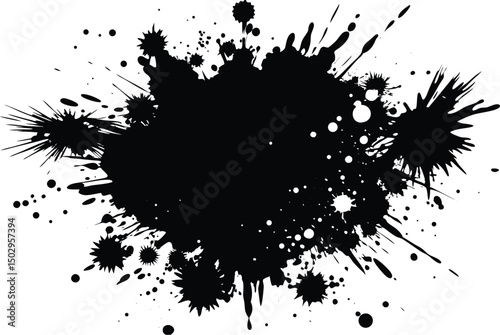 Adobe Illustrator Artwork Abstract black textured strokes set isolated on a white backgro Vector hand drawn artistic design element, box, frame or backgro

, 