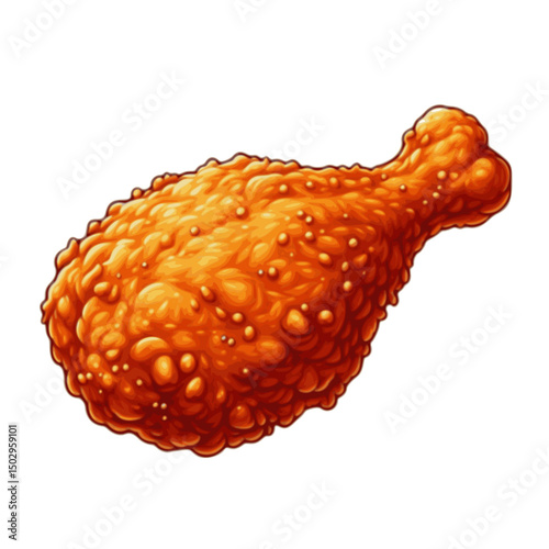 fried chicken vector illustration