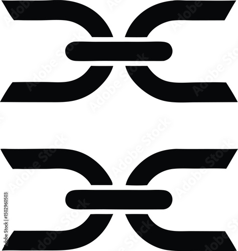 Line and fill duo icon of sorrowful and hopeful expression depicted