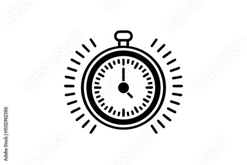 stopwatch radial lines