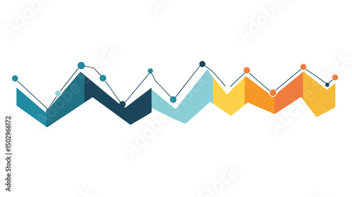 Colorful Geometric Zigzag Pattern with Dynamic Lines and Bright Hues for Modern Design Background