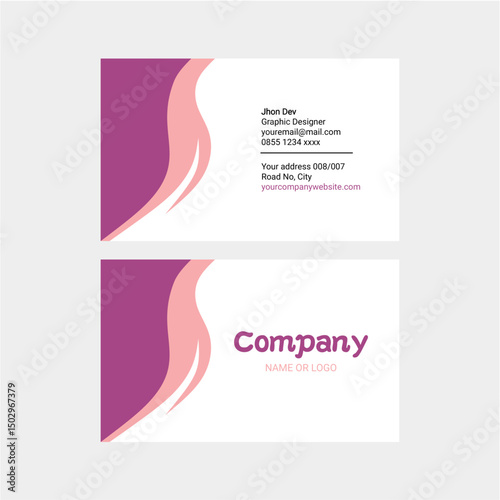 set of business cards with abstract background