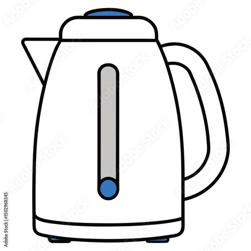 electric kettle isolated on white