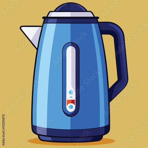 electric kettle vector illustration