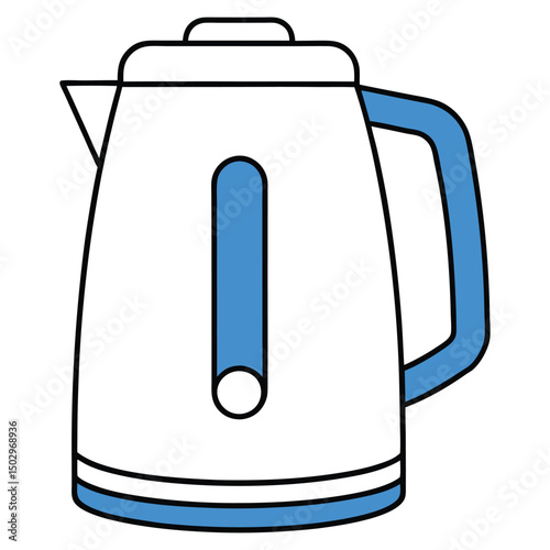 electric kettle isolated on white background