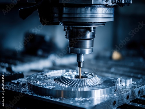 Digital milling machines carving aerospace components