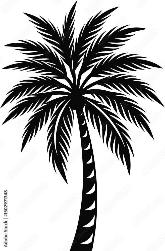Fototapeta premium palm trees silhouette