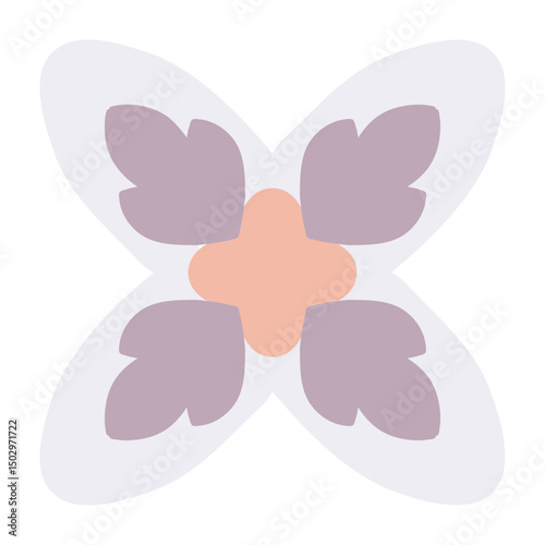 Tile square colorful flower abstract mandala floral vector illustration seamless repeat pattern