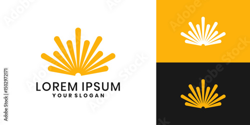 Wallpaper Mural Abstract sun rays logo design Torontodigital.ca