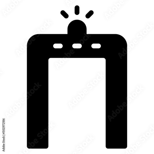 security screening icon solid icon	