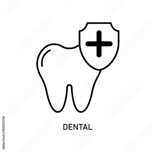 Icon a dental, isolated against a clean background.