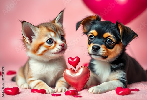 chihuahua and puppy