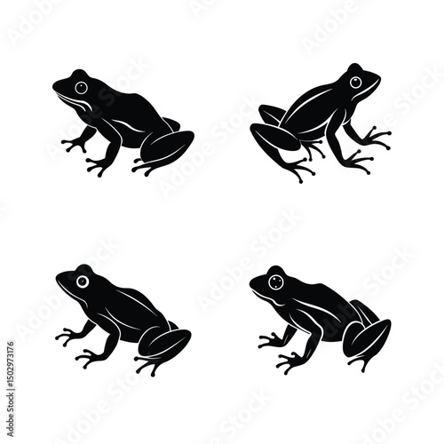 Animal bundle vector silhouette