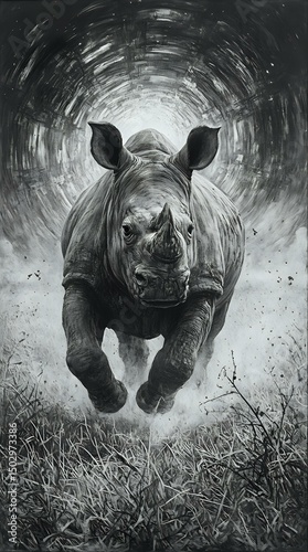 In the image, a man clad in a white lab coat and with a beard stands before a menacing dragon, which is emitting smoke, in an urban setting with a fiery backdrop.