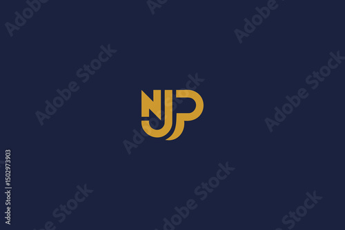 letter njp logo icon design template with vector inspiration
