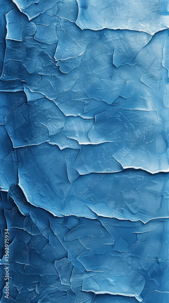 Fototapeta premium Deep blue cracked texture background image