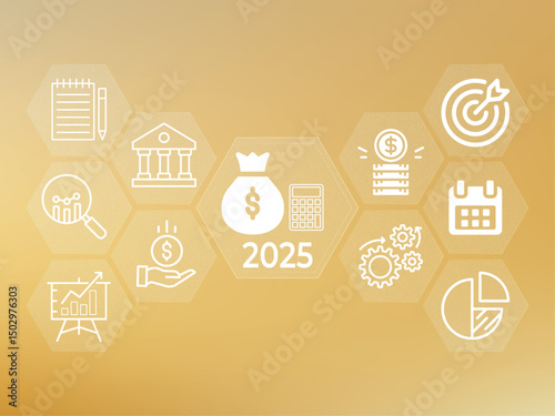 Financial Projections and Strategic Planning for 2025: A Visual Representation of Economic Goals and Investment Growth Opportunities, Business Strategy