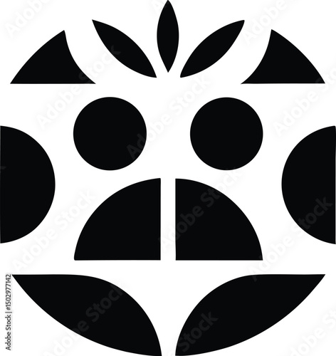 Vector illustration depicting symbols of ancestral pride and cultural resilience