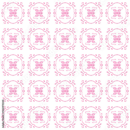 seamless pattern modern batik flower 3d 