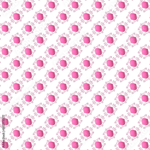 seamless pattern modern batik flower 3d 