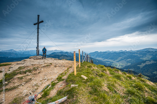 Wallpaper Mural Germany, Bavaria, Allgaeu, mountain view at Riedberger Horn Torontodigital.ca