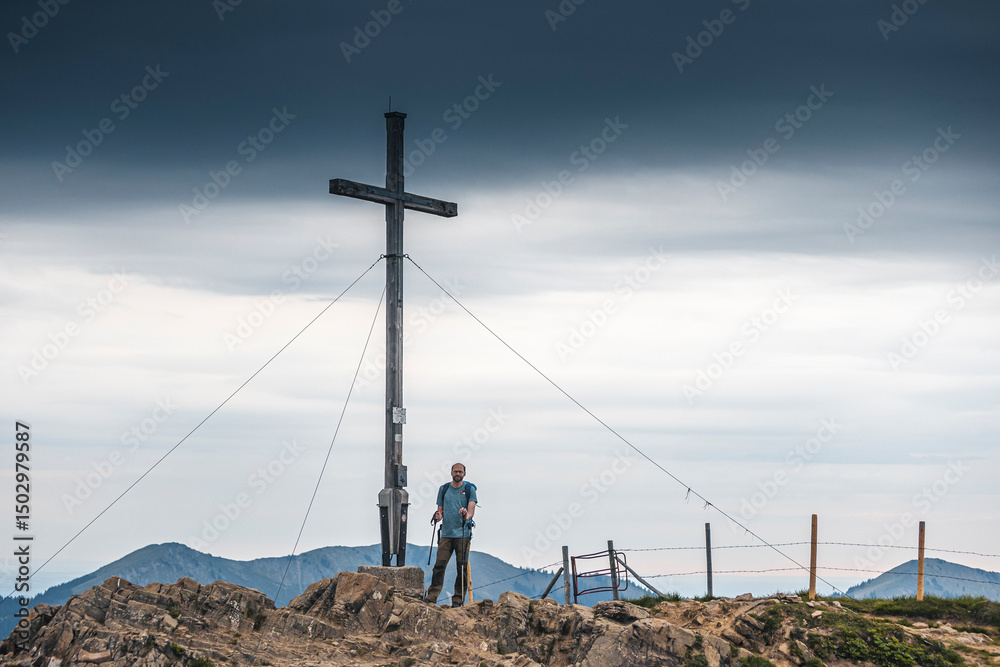 Obraz premium Germany, Bavaria, Allgaeu, mountain view at Riedberger Horn