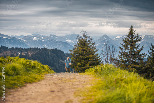 Wallpaper Mural Germany, Bavaria, Allgaeu, mountain view at Riedberger Horn Torontodigital.ca