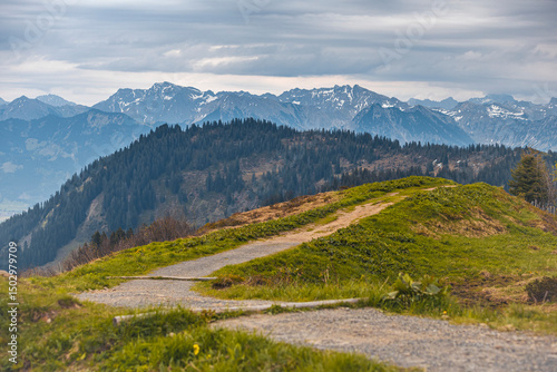 Wallpaper Mural Germany, Bavaria, Allgaeu, mountain view at Riedberger Horn Torontodigital.ca