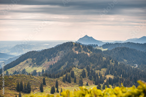Germany, Bavaria, Allgaeu, mountain view at Riedberger Horn