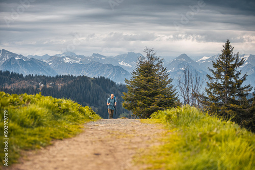 Wallpaper Mural Germany, Bavaria, Allgaeu, mountain view at Riedberger Horn Torontodigital.ca